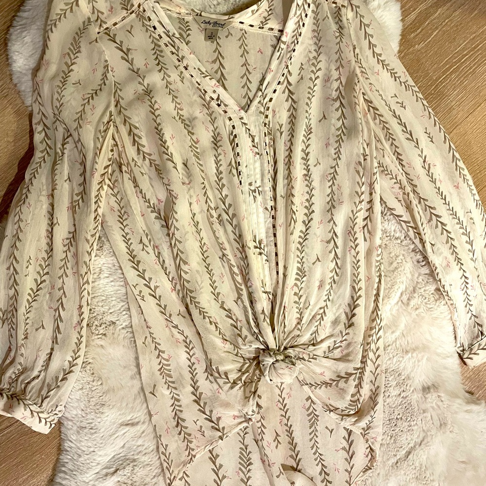 Boho blouse lucky brand